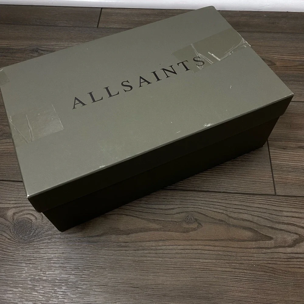 All Saints shoesTor Plain Toe Derby In Black Brush Off